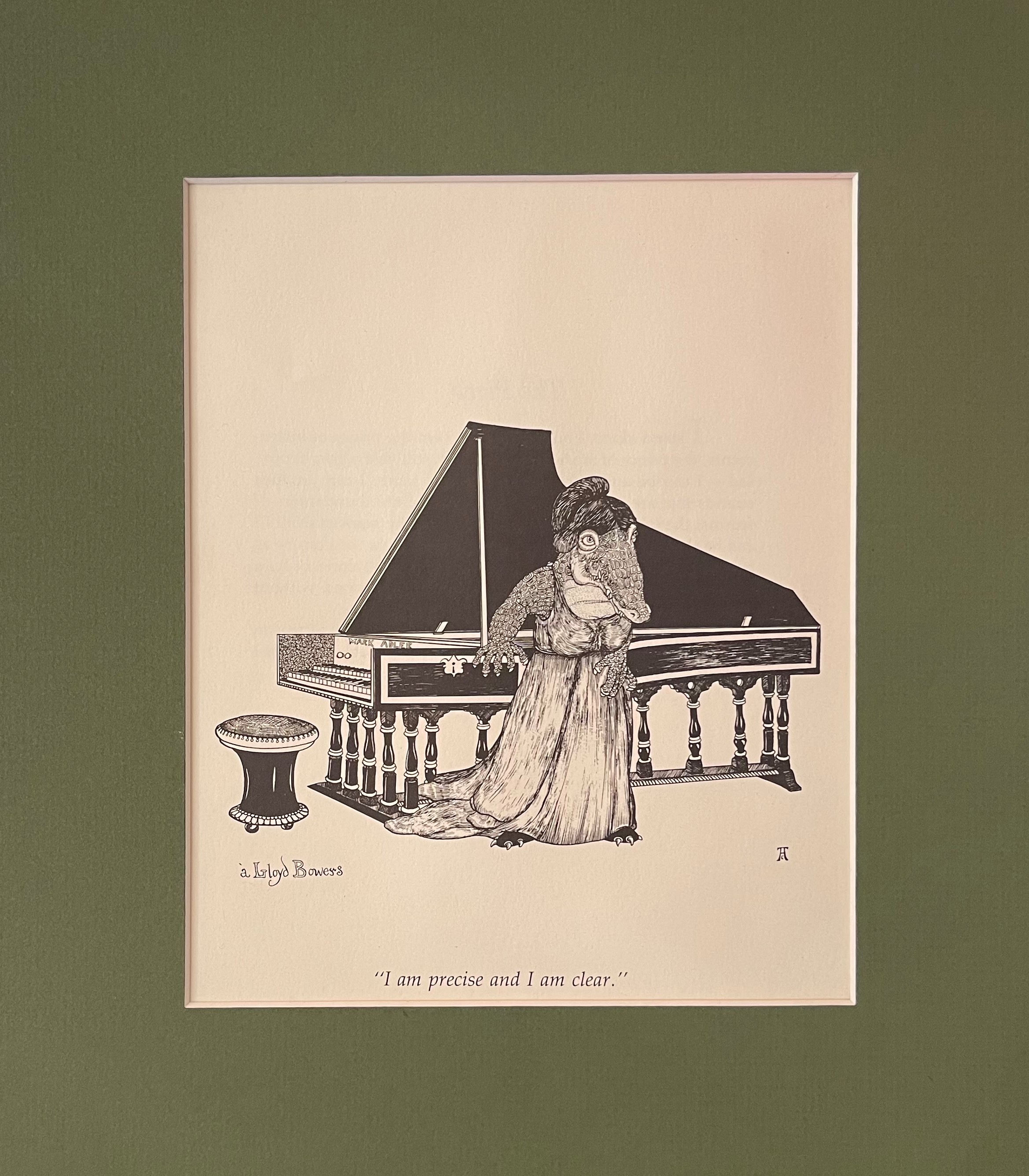 HARPSICHORD CARICATURE Arrowood, Clinton